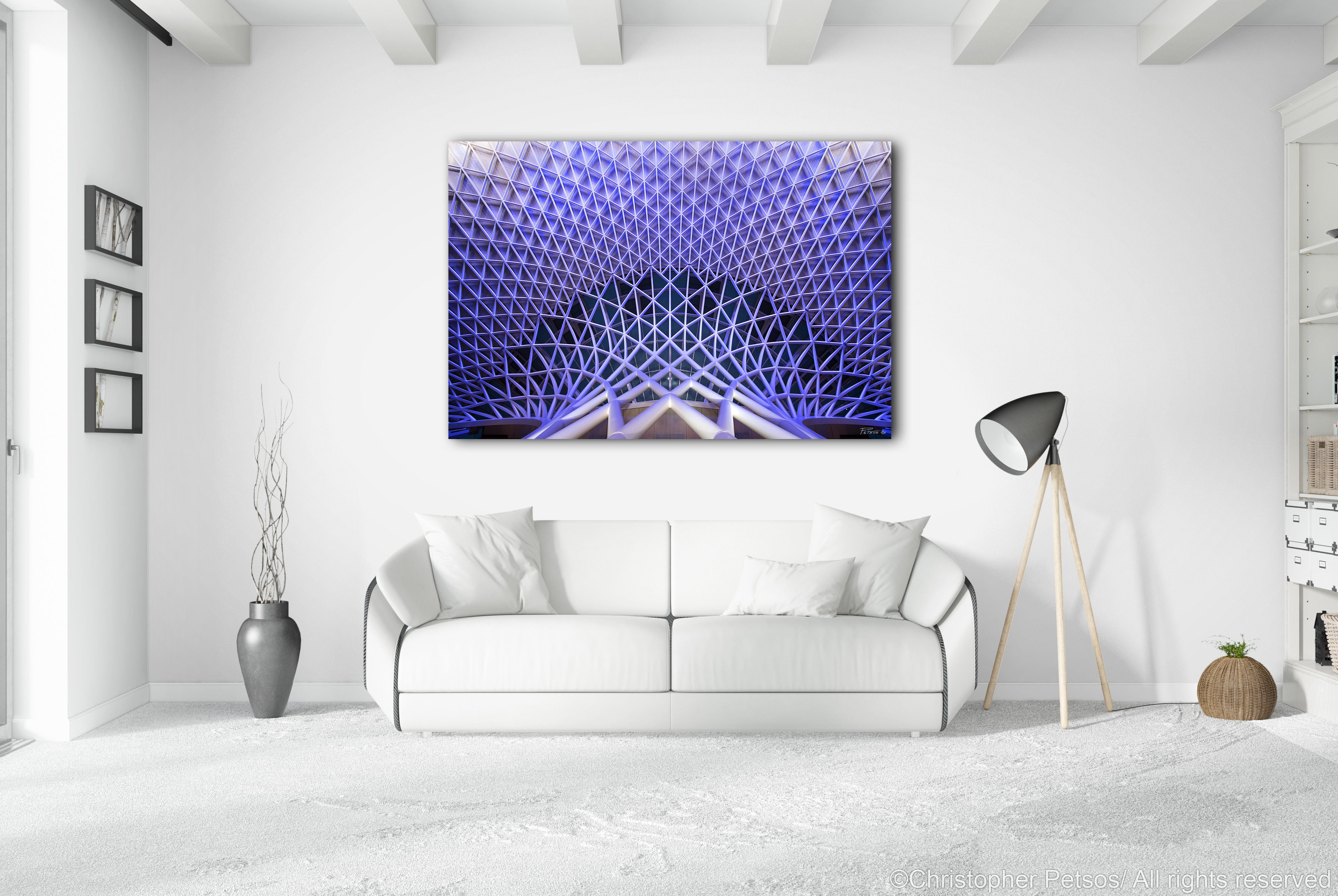 London Kings Cross train station ceiling